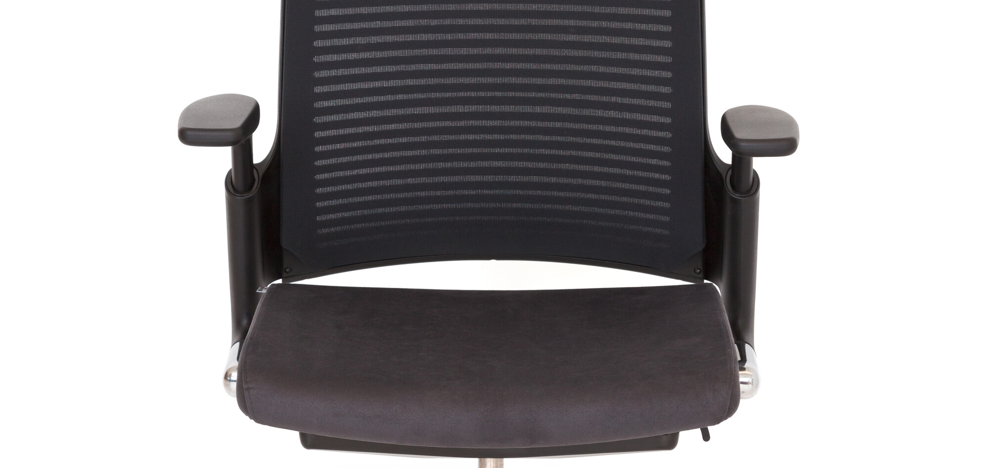 2020 Extra Verta Royal Ahrend 2020 Conference chair in black with armrests front view