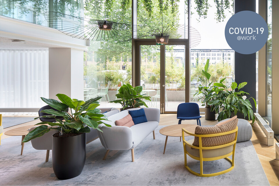 DELA Large Royal Ahrend office project Dela in Eindhoven with Covid 19 label EH028